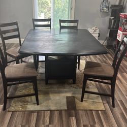 Counter Height 6 Chair Table