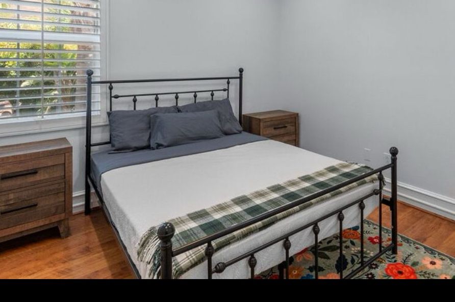 Queen Bed frame + Mattress