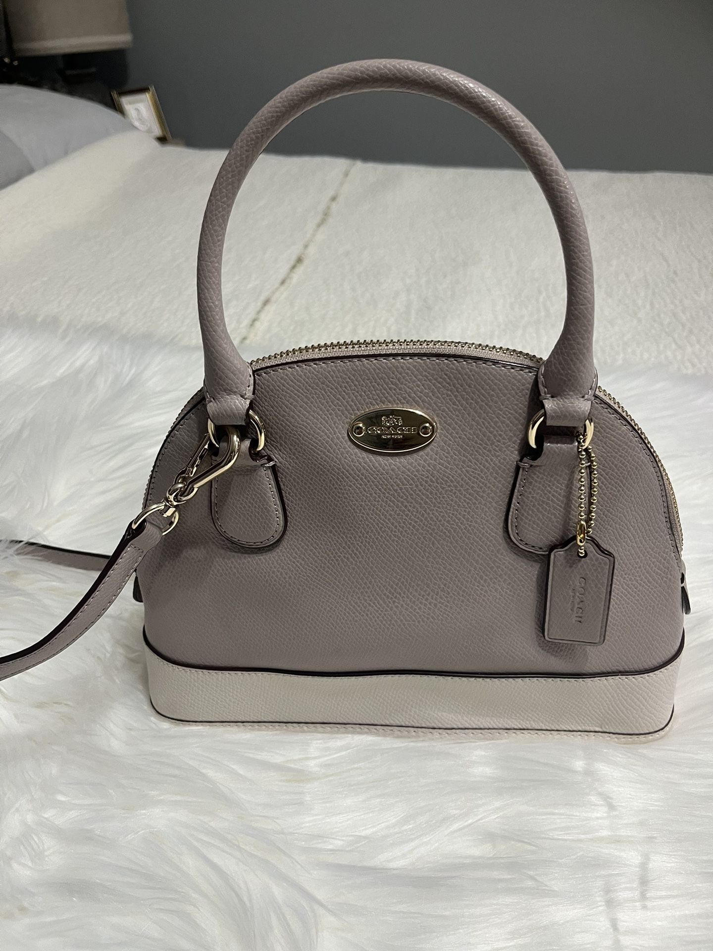 Coach Bags coach Cross Grain Leather Mini Cora Dome