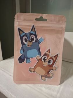 Coll Vinyl Stickers Bluey ,Bingo and friends