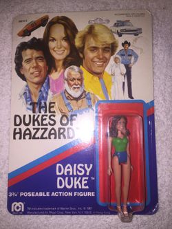 1981 Mego Dukes of Hazzard Daisy Duke mint on card.