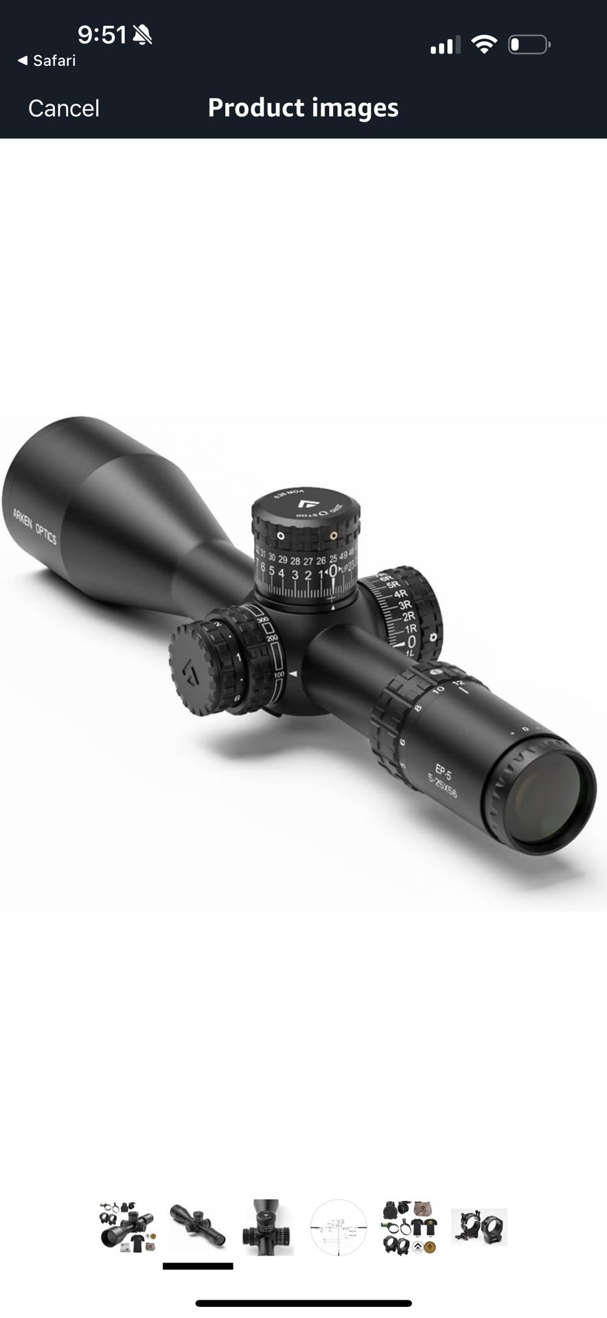 Arken Scope With Rings New