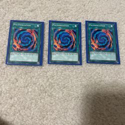 3x Yugioh Polymerization Cards