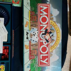 Parker 1998 Monopoly Deluxe Edition Board Game,  Like New, EXCELLENT CONDITION 