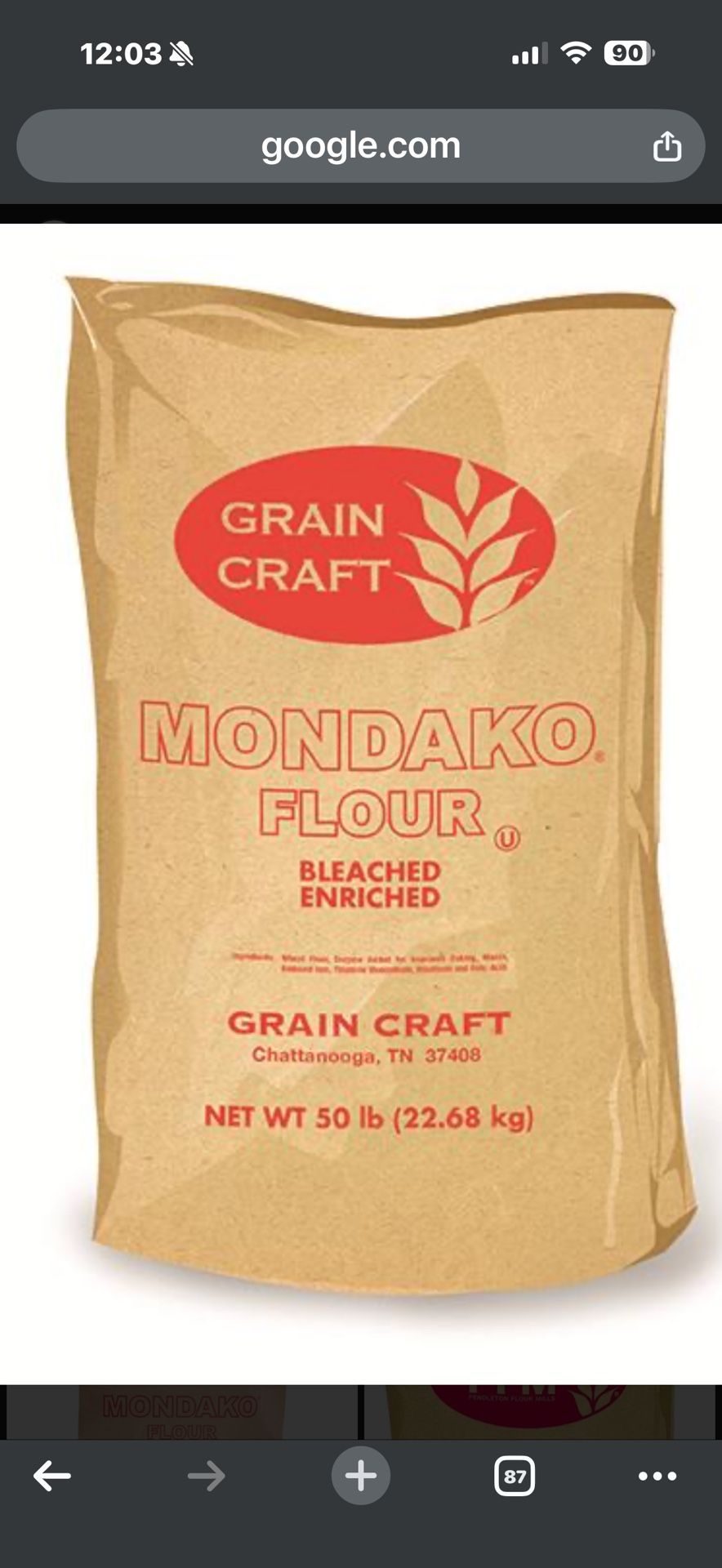 Mondako Flour - 50# Bag