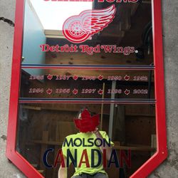 Molson Red Wings Mirror