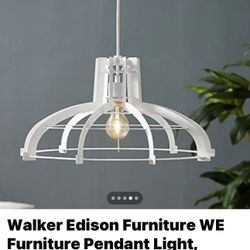 Walker Edison Furniture WE Furniture Pendant Light, White