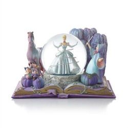 Hallmark Wonders Within Disney Cinderella Snow Globe 2012 Fairy Godmother Storybook Collectible