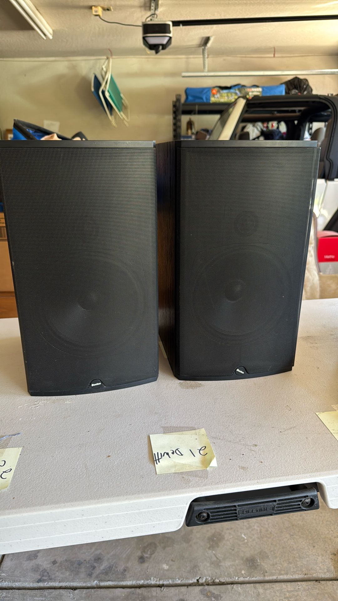 Two Bookshelf Boston Speakers