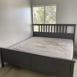 IKEA King Size Bed & Mattress (Used) For Sale