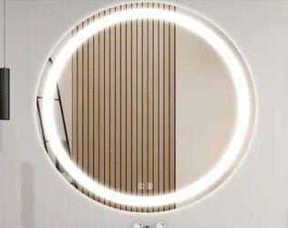 Homlux 32" X 32" Round Bathroom Mirror With LED Light