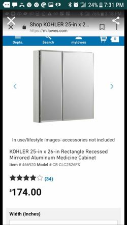 Brand new aluminum mirrored medicine cabinet