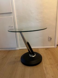Glass End Table