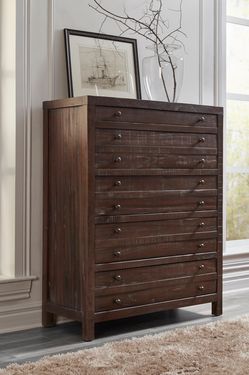 Townsend Java Five Drawer Solid Wood Chest