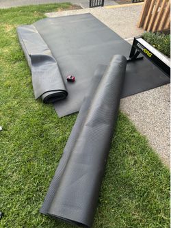 3 WEIGHTS GYM MATS 2 ARE BY GXMMAT AND 1 BY ANNGROWY . 1 of the mats has a small tear TAKE ALL 3 FOR $150