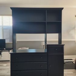 Diaper Changing Table/ Dresser with Detachable Hutch