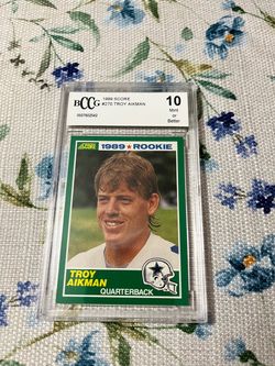 Troy Aikman rookie card