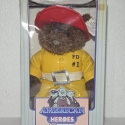 American Heros 1st Edition Fireman Bear Heads & Tales By Gund Style #41180