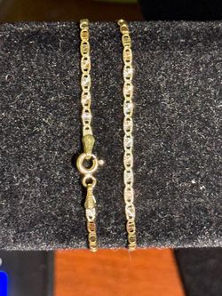 14k Valentino Baby Bracelet 6inch 1gram