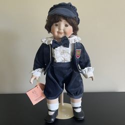 Kingstate Sam Porcelain Boy Doll 15in