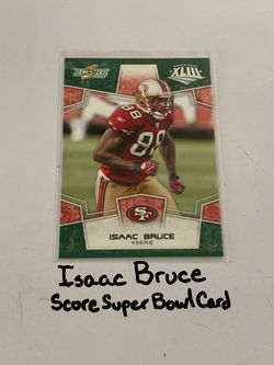 Isaac Bruce San Francisco 49ers Hall of Fame WR Score Short Print Special Card.
