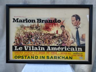 Belgian movie poster or print, Marlon Brando, The Ugly American '63