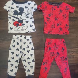 Disney Mickey Mouse Pajamas - Size 2t