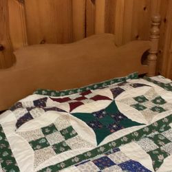 Pair Of Standard Twin Beds - Headboards And footboards Plus Nightstand