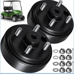 EXGO TXT Golf Cart Rear Brake Drum High Performance Hub Assembly (Pair) - 1982-U