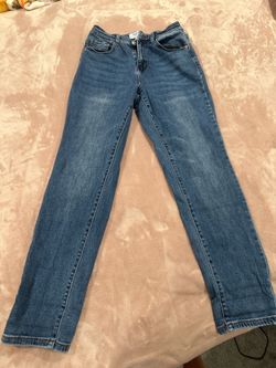 Straight Blue Denim Jeans