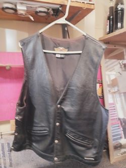 Authentic Harley Davidson Leather Vest