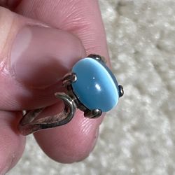 Beautiful Turquoise Blue Gemstone Ring