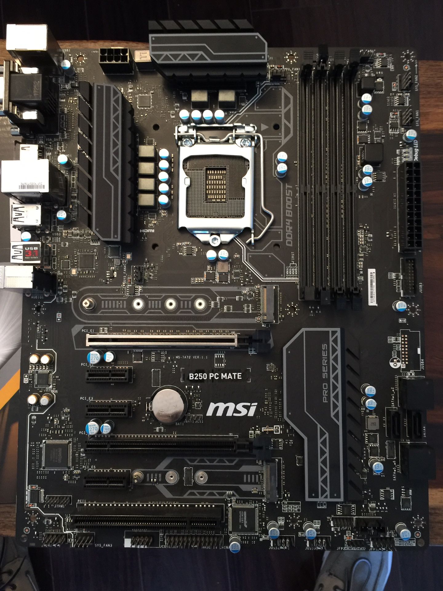 Msi b250 pc mate motherboard Used twice