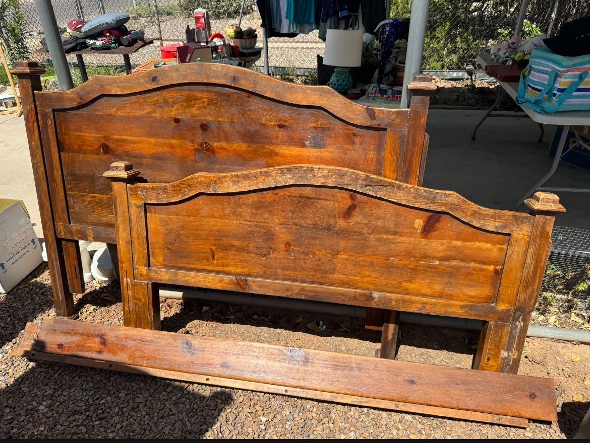 Solid Wood Bedframe $30