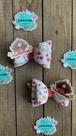 Thanksgiving Bows 3”