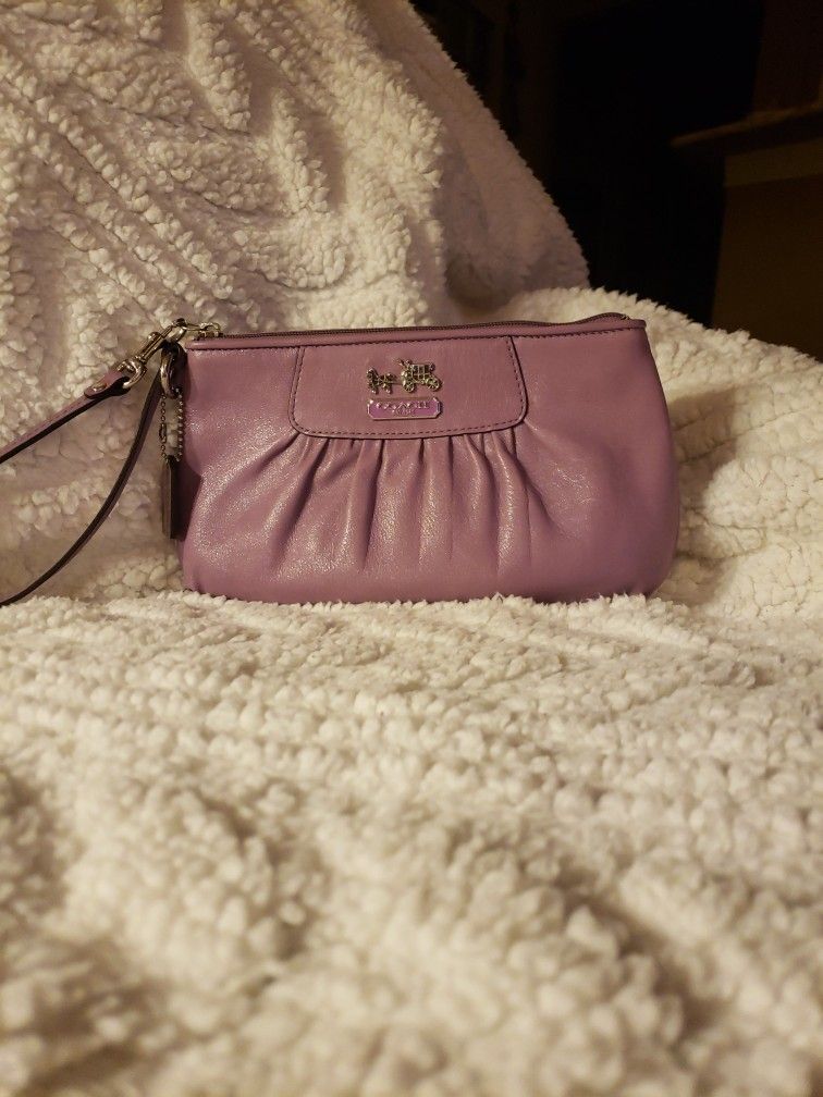 COACH Leather Wristlet