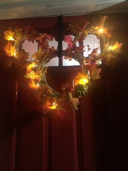 Mickey fall thanksgiving wreath