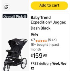 NEW BABY TREND EXPEDITION JOGGER 