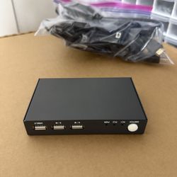 HDMI KVM Switch 2 Port, Ultra HD 4K@60Hz, USB 2.0 Hub, Hotkey Switch and Wireless Keyboard and Mouse Supported