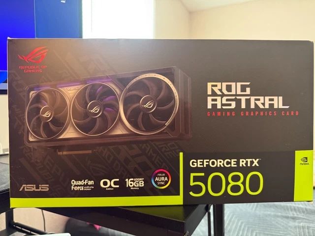 ASUS ROG Astral GeForce RTX 5080 16GB GDDR7 OC Edition Graphics Card