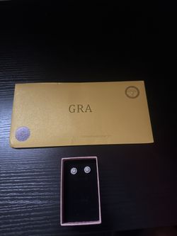 0.5 Carrot Halo Diamond Earrings 