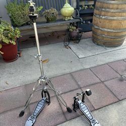Pearl Hi-Hat Stand and Single Bass Drum Pedal - $100