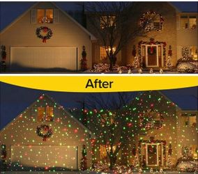 Christmas Star Shower Motion Projector Indoor or Outdoor