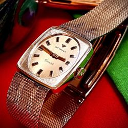 # 214-A-1930s Longines Wittnauer 10kt Gold Plated Watch Manual17J Beautiful