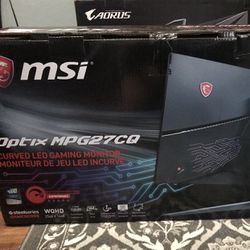 Unopened Gaming Monitor 27 Inch Curved 2k Display