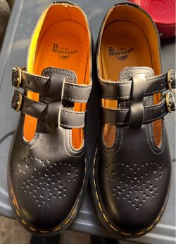 Smooth leather Mary Jane Docs