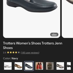 Ladies Loafers Navy. Size 9.5