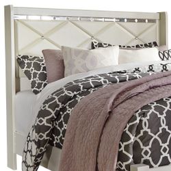 Luxury White Queen Headboard With bed Frame!