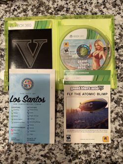 Grand Theft Auto V 5 (Xbox 360) With Manual And Map Complete CIB GTA