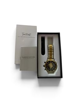 Men’s Automatic Skeleton Watch FX505 – Gold & Silver – New